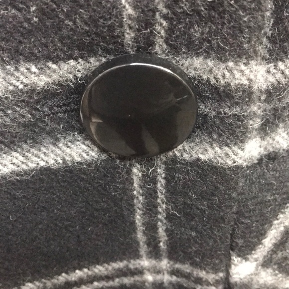 NWT,Esprit Petite Women thick wool coat,black/grey - Picture 10 of 16